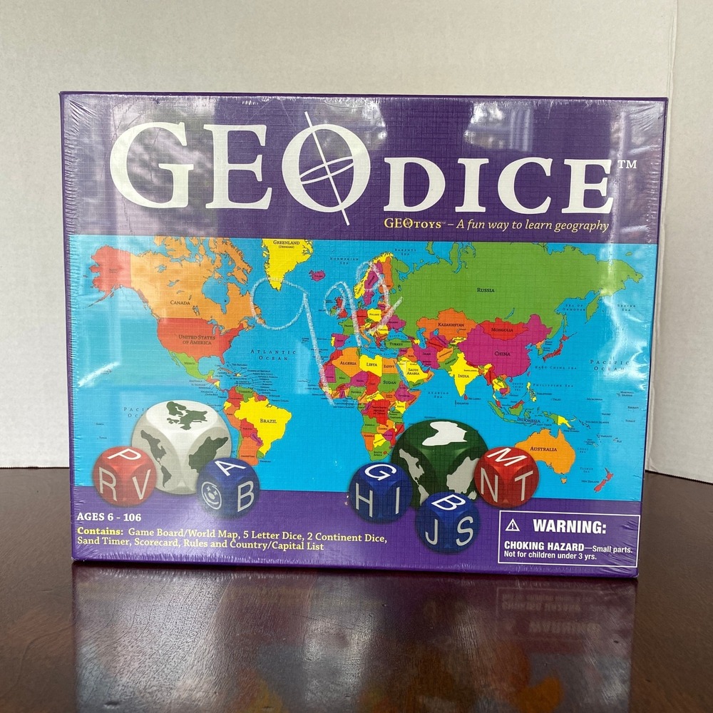 GEOdice Board Game by GEO Toys - NEW - Factory Sealed